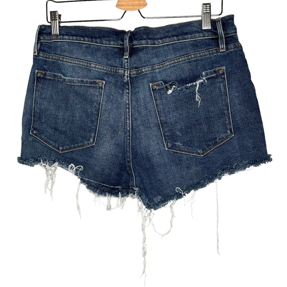 Frame Le Cutoff Denim Shorts in Sand Down - Picture 3 of 4